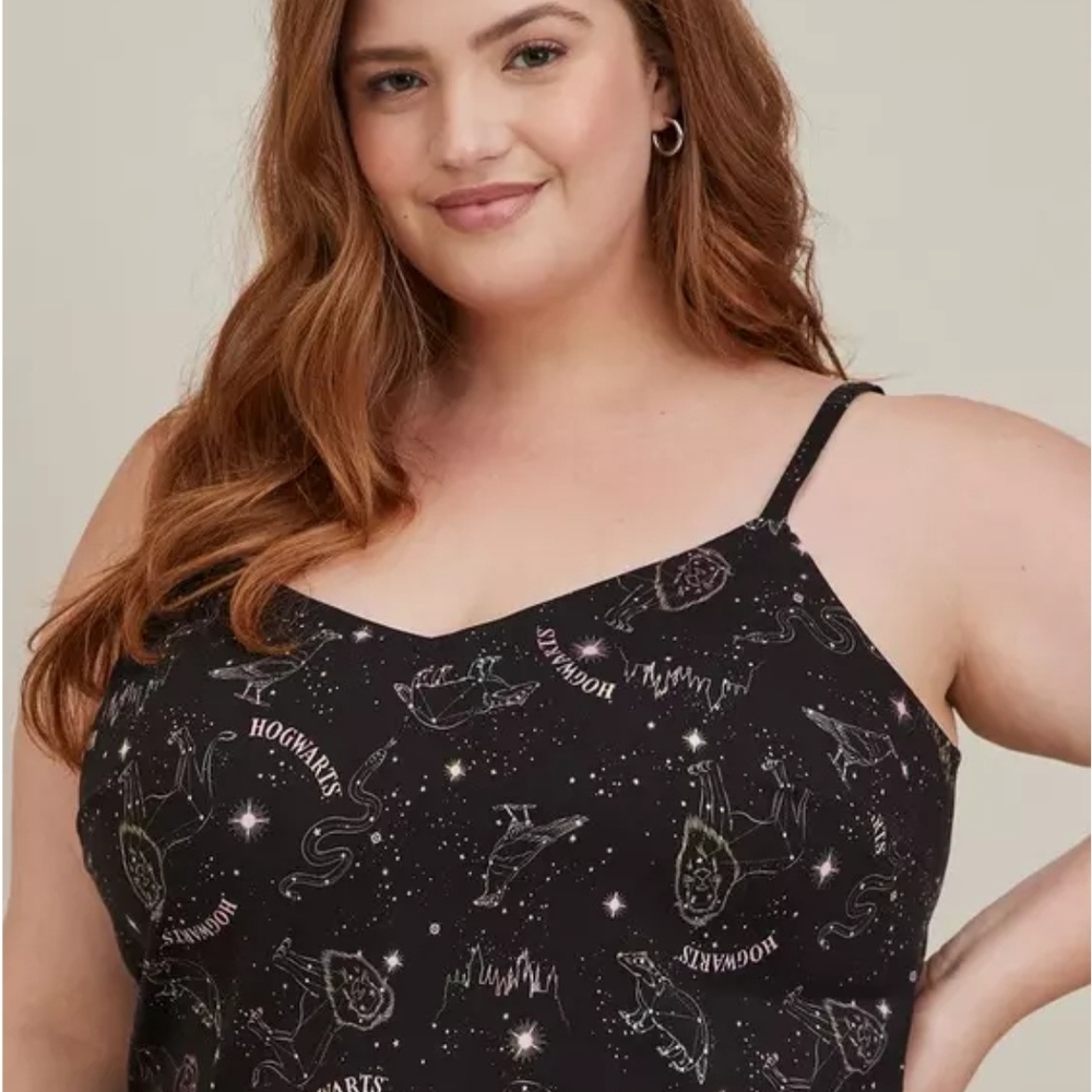 Torrid Black Hogwarts Celestial Tank Top